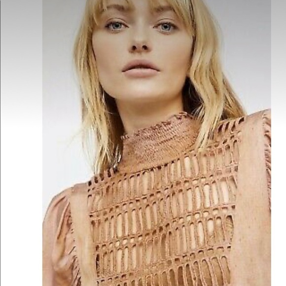 Free People One Bettina Smock Top - Picture 3 of 16